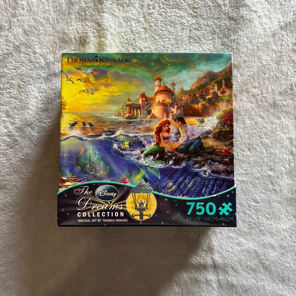 Disney Thomas Kinkade The Little Mermaid 750 p. Puzzle Dreams Collection - F0000